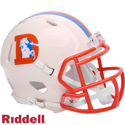 Denver Broncos Helmet Riddell Replica Mini Speed Style Retro Collection