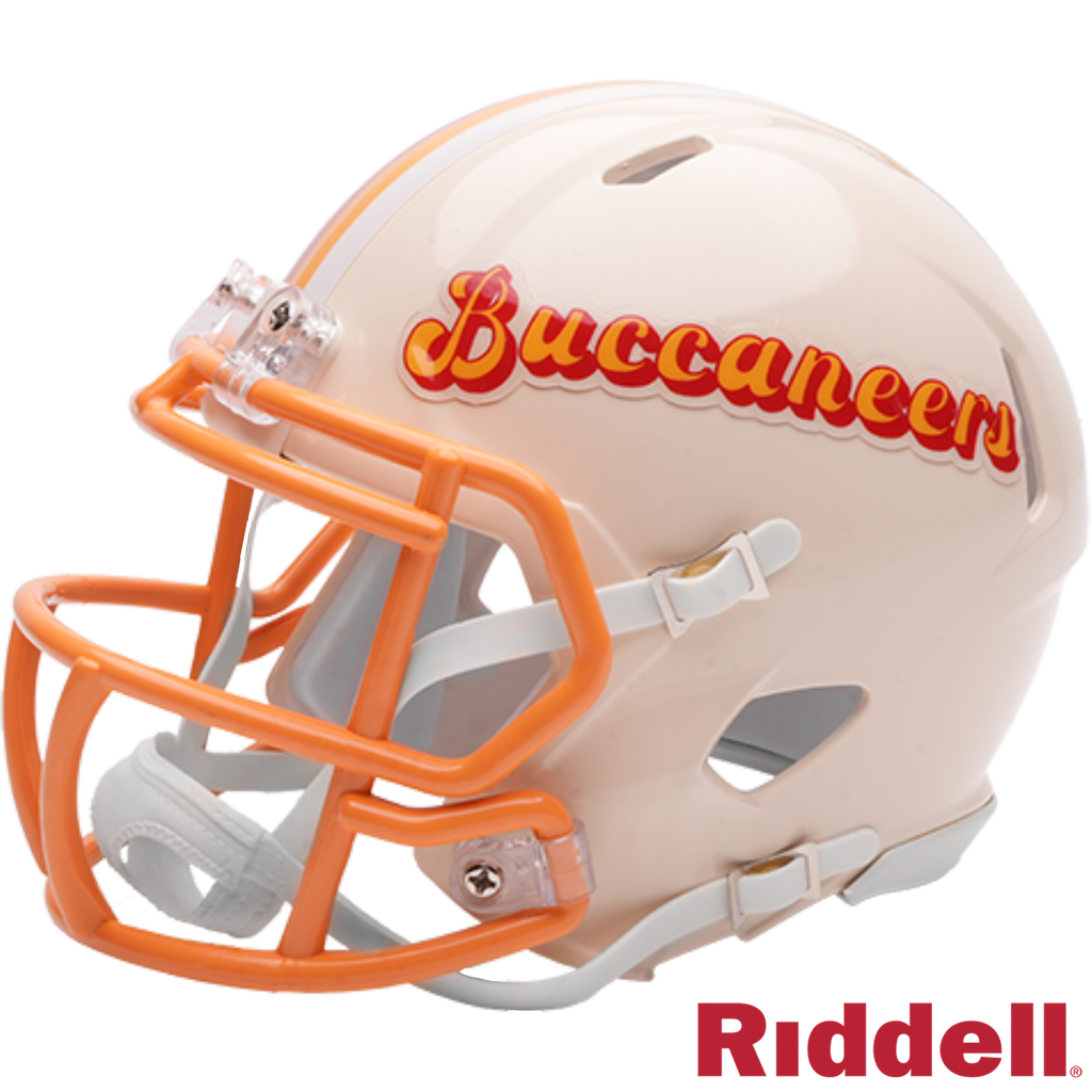 Tampa Bay Buccaneers Helmet Riddell Replica Mini Speed Style Retro Collection