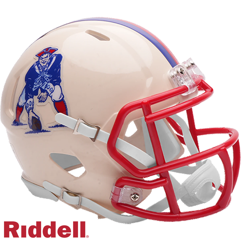 New England Patriots Helmet Riddell Replica Mini Speed Style Retro Collection