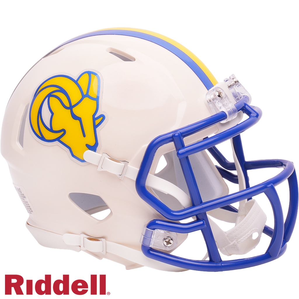 Los Angeles Rams Helmet Riddell Replica Mini Speed Style Retro Collection