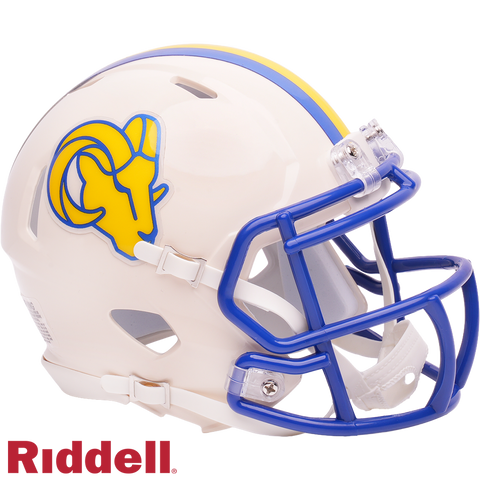 Los Angeles Rams Helmet Riddell Replica Mini Speed Style Retro Collection