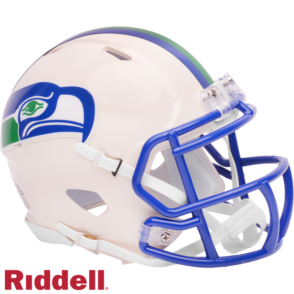 Seattle Seahawks Helmet Riddell Replica Mini Speed Style Retro Collection