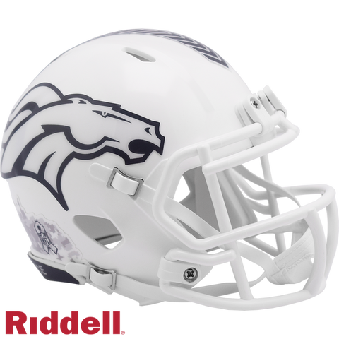 Denver Broncos Helmet Riddell Replica Mini Speed Style Salute To Service 2024