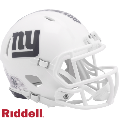 New York Giants Helmet Riddell Replica Mini Speed Style Salute To Service 2024