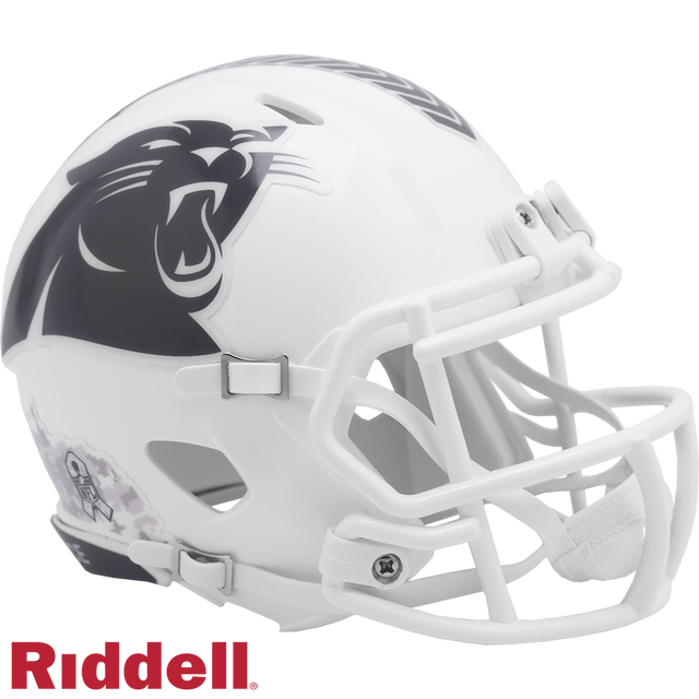 Carolina Panthers Helmet Riddell Replica Mini Speed Style Salute To Service 2024