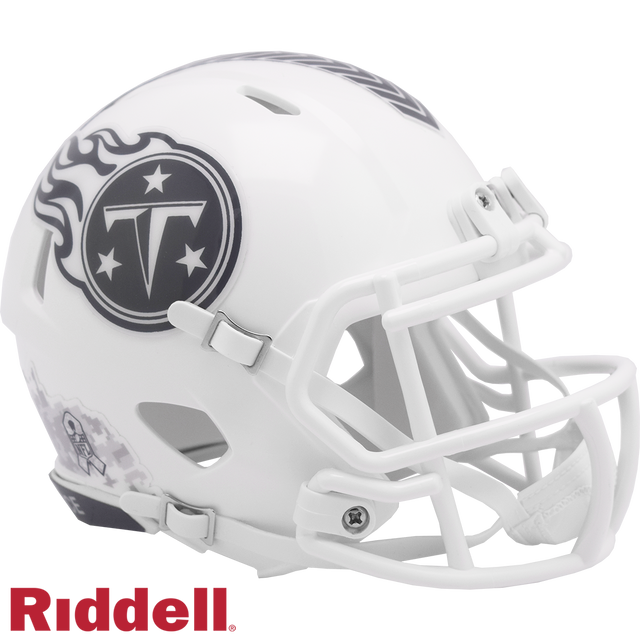 Tennessee Titans Helmet Riddell Replica Mini Speed Style Salute To Service 2024