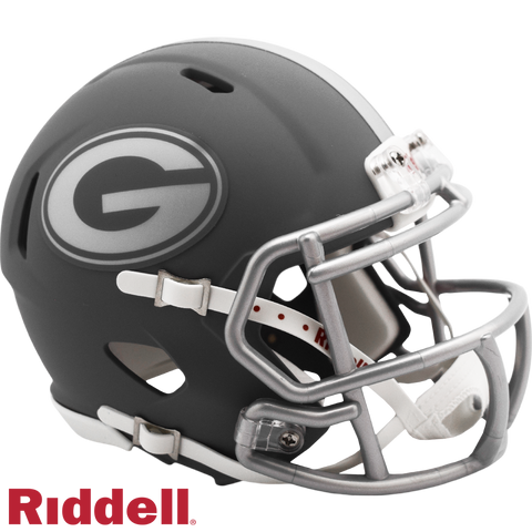 Georgia Bulldogs Helmet Riddell Replica Mini Speed Style Slate Alternate