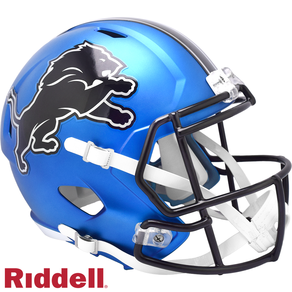 Detroit Lions Helmet Riddell Replica Full Size Speed Style On-Field Alternate 2024