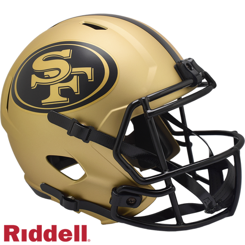 San Francisco 49ers Helmet Riddell Replica Full Size Speed Style Rave Alternate