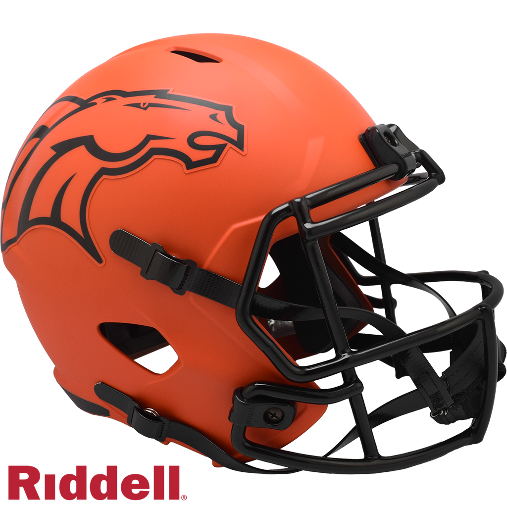 Denver Broncos Helmet Riddell Replica Full Size Speed Style Rave Alternate