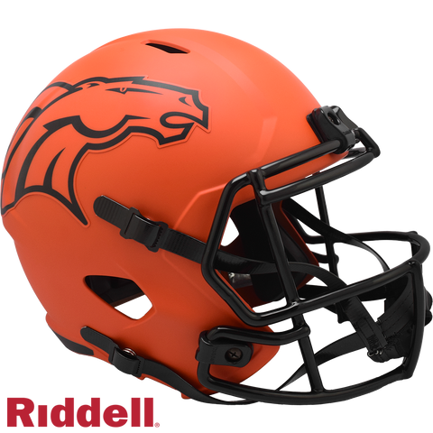 Denver Broncos Helmet Riddell Replica Full Size Speed Style Rave Alternate