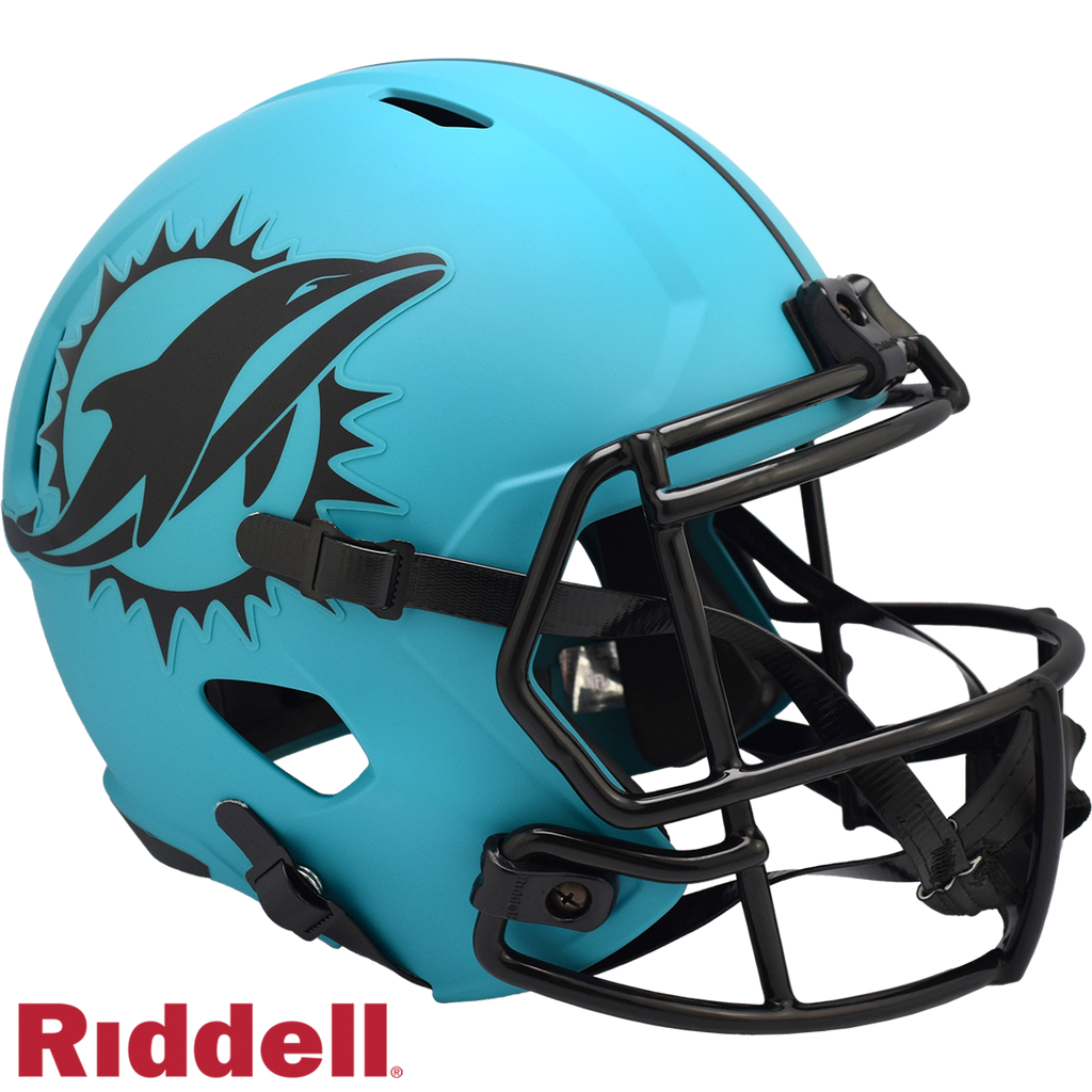Miami Dolphins Helmet Riddell Replica Full Size Speed Style Rave Alternate