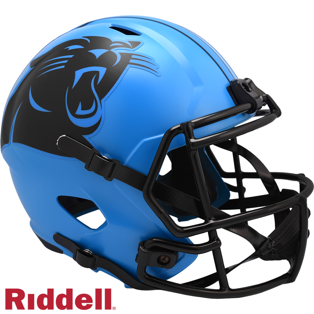 Carolina Panthers Helmet Riddell Replica Full Size Speed Style Rave Alternate