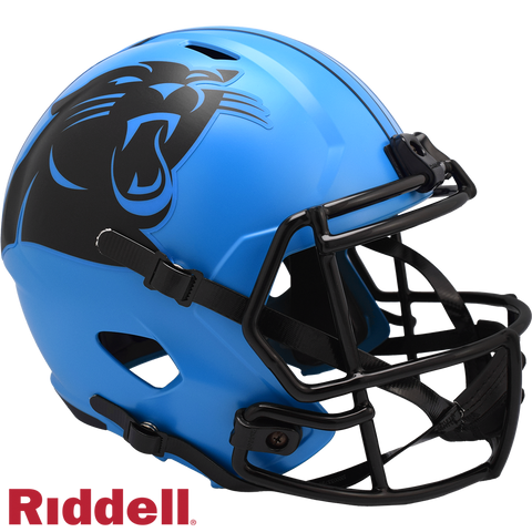 Carolina Panthers Helmet Riddell Replica Full Size Speed Style Rave Alternate