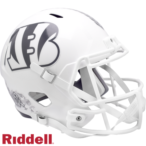 Cincinnati Bengals Helmet Riddell Replica Full Size Speed Style Salute To Service 2024