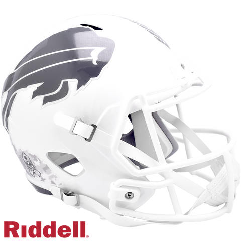 Buffalo Bills Helmet Riddell Replica Full Size Speed Style Salute To Service 2024
