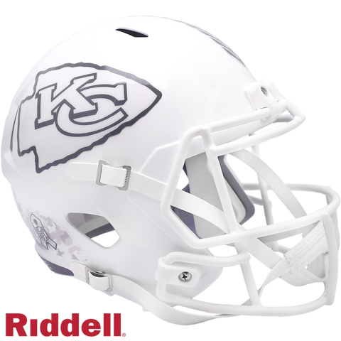 Kansas City Chiefs Helmet Riddell Replica Full Size Speed Style Salute To Service 2024