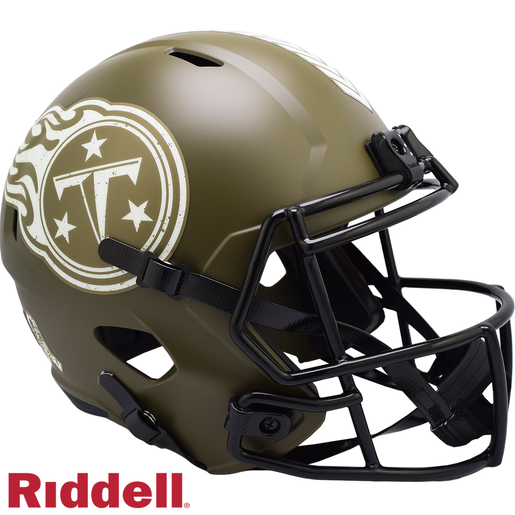 Tennessee Titans Helmet Riddell Replica Full Size Speed Style Salute To Service 2022