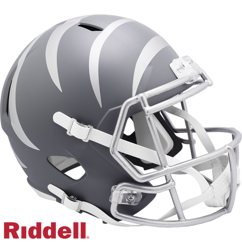 Cincinnati Bengals Helmet Riddell Replica Full Size Speed Style Slate Alternate