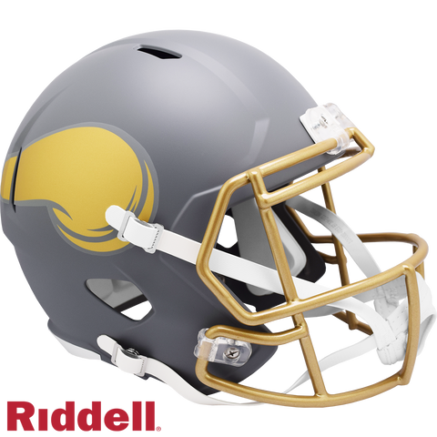 Minnesota Vikings Helmet Riddell Replica Full Size Speed Style Slate Alternate