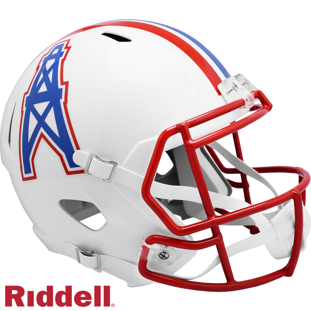 Houston Oilers Helmet Riddell Replica Full Size Speed Style 1981-1998 T/B