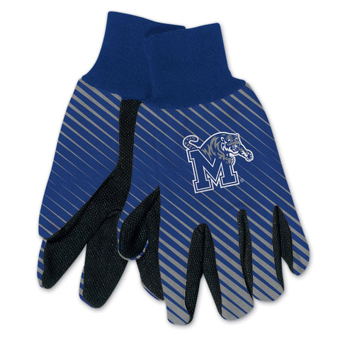 Memphis Tigers Gloves Two Tone Style Adult Size - Special Order