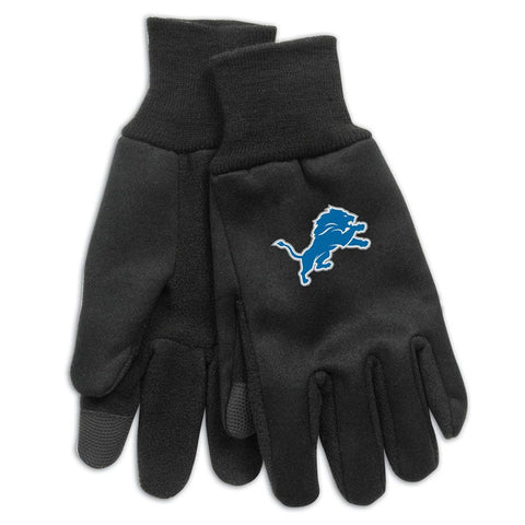 Detroit Lions Gloves Technology Style Adult Size