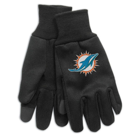 Miami Dolphins Gloves Technology Style Adult Size