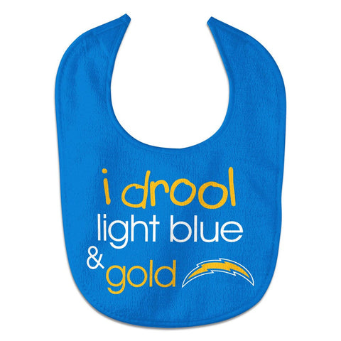 Los Angeles Chargers Baby Bib All Pro Style I Drool Design - Special Order
