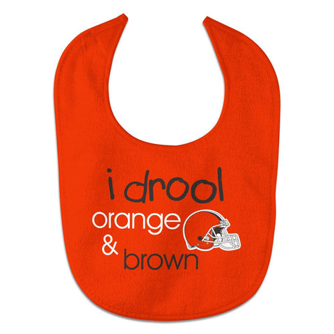Cleveland Browns Baby Bib All Pro Style I Drool Design