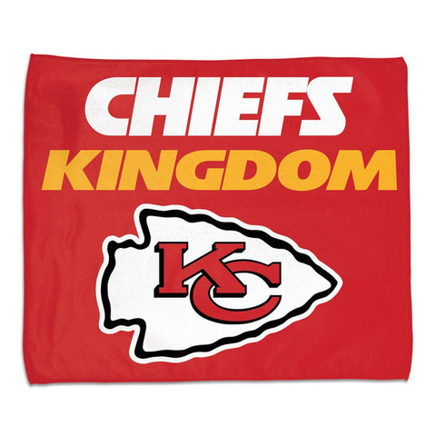 Kansas City Chiefs Towel 15x18 Rally Style Full Color