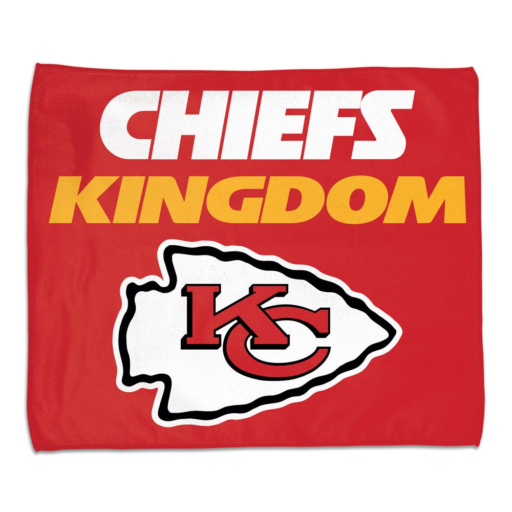 Kansas City Chiefs Towel 15x18 Rally Style Full Color