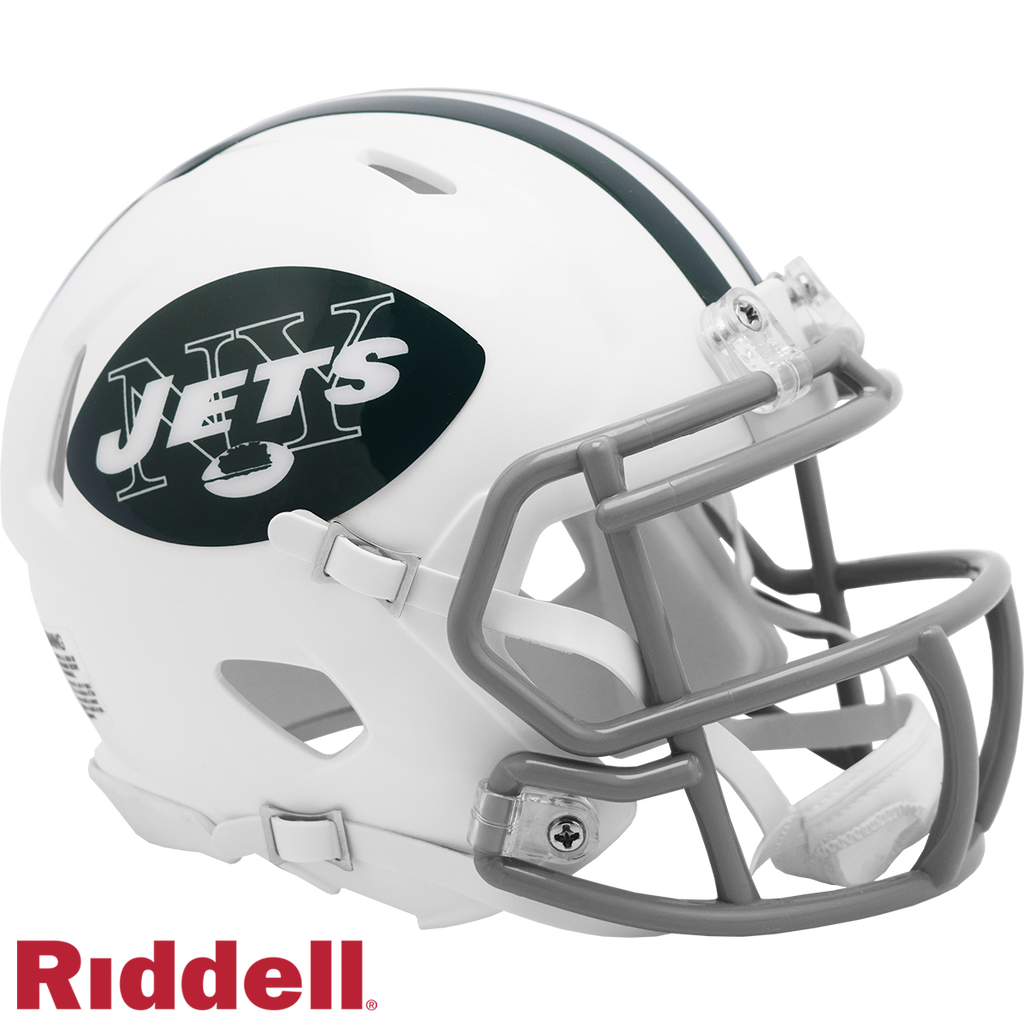 New York Jets Helmet Riddell Replica Mini Speed Style 1965-1977 T/B Periodic Restock
