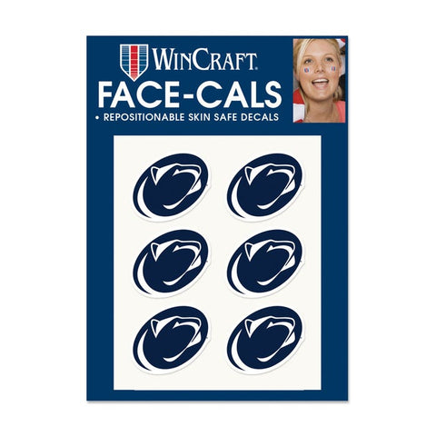Penn State Nittany Lions Tattoo Face Cals