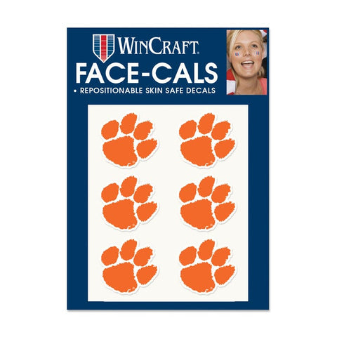Clemson Tigers Tattoo Face Cals