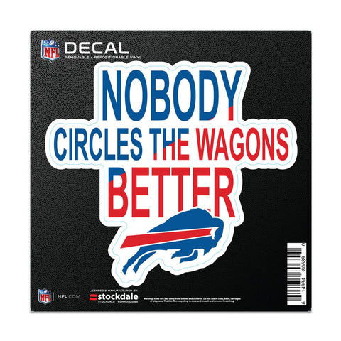 Buffalo Bills Decal 6x6 All Surface Slogan