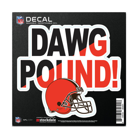 Cleveland Browns Decal 6x6 All Surface Slogan