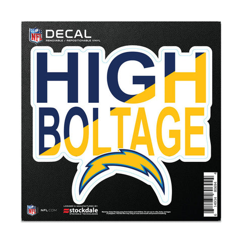 Los Angeles Chargers Decal 6x6 All Surface Slogan