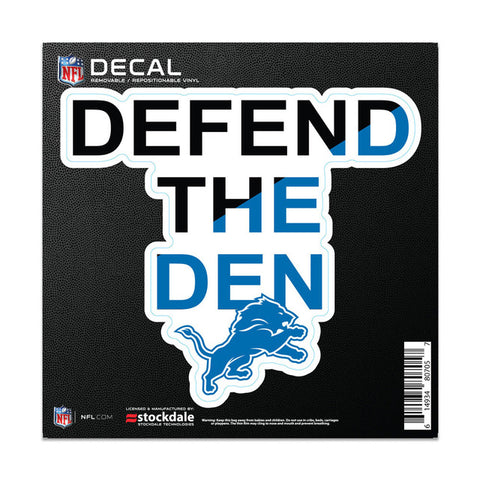 Detroit Lions Decal 6x6 All Surface Slogan
