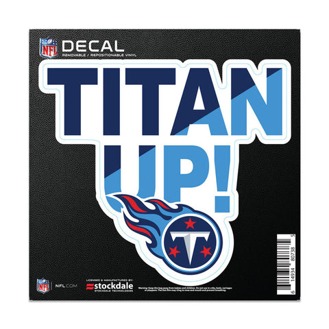 Tennessee Titans Decal 6x6 All Surface Slogan