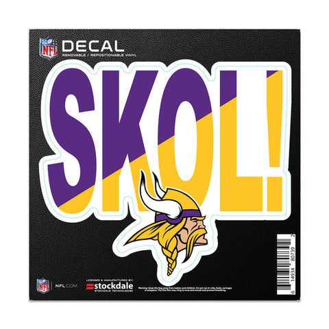 Minnesota Vikings Decal 6x6 All Surface Slogan