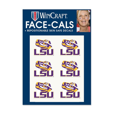 LSU Tigers Tattoos Face Cals Temporary