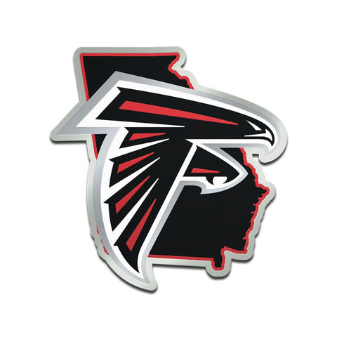 Atlanta Falcons Auto Emblem Acrylic State Shape