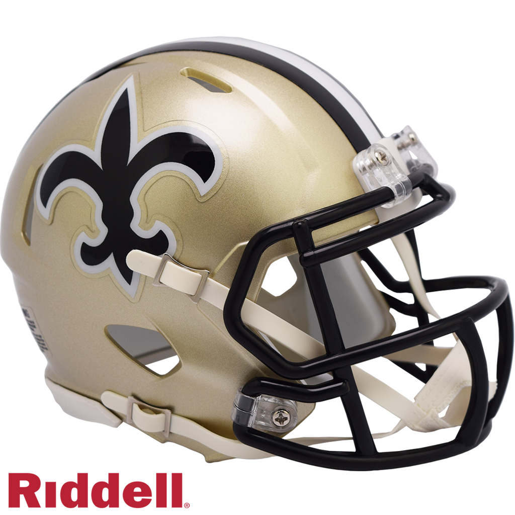 New Orleans Saints Helmet Riddell Replica Mini Speed Style 1976-1999 T/B Periodic Restock
