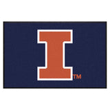 Illinois 4X6 High-Traffic Mat with Durable Rubber Backing