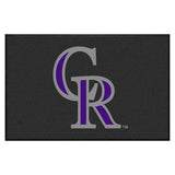 Colorado Rockies 4X6 High-Traffic Mat with Durable Rubber Backing