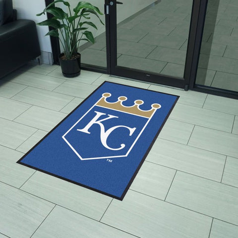 Kansas City Royals 3X5 High-Traffic Mat with Durable Rubber Backing