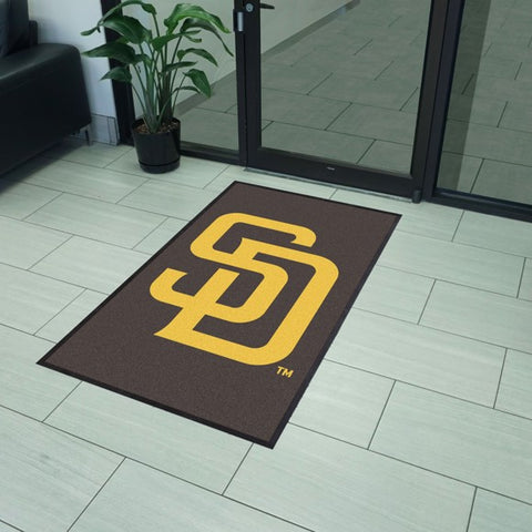 San Diego Padres 3X5 High-Traffic Mat with Durable Rubber Backing