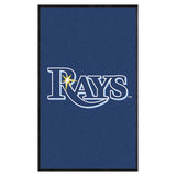 Tampa Bay Rays 3X5 High-Traffic Mat with Durable Rubber Backing