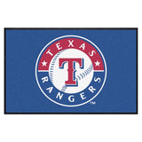 Texas Rangers 4X6 High-Traffic Mat with Durable Rubber Backing